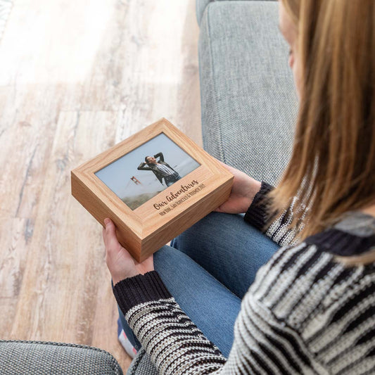 Personalised Our Adventures Photo Keepsake Box