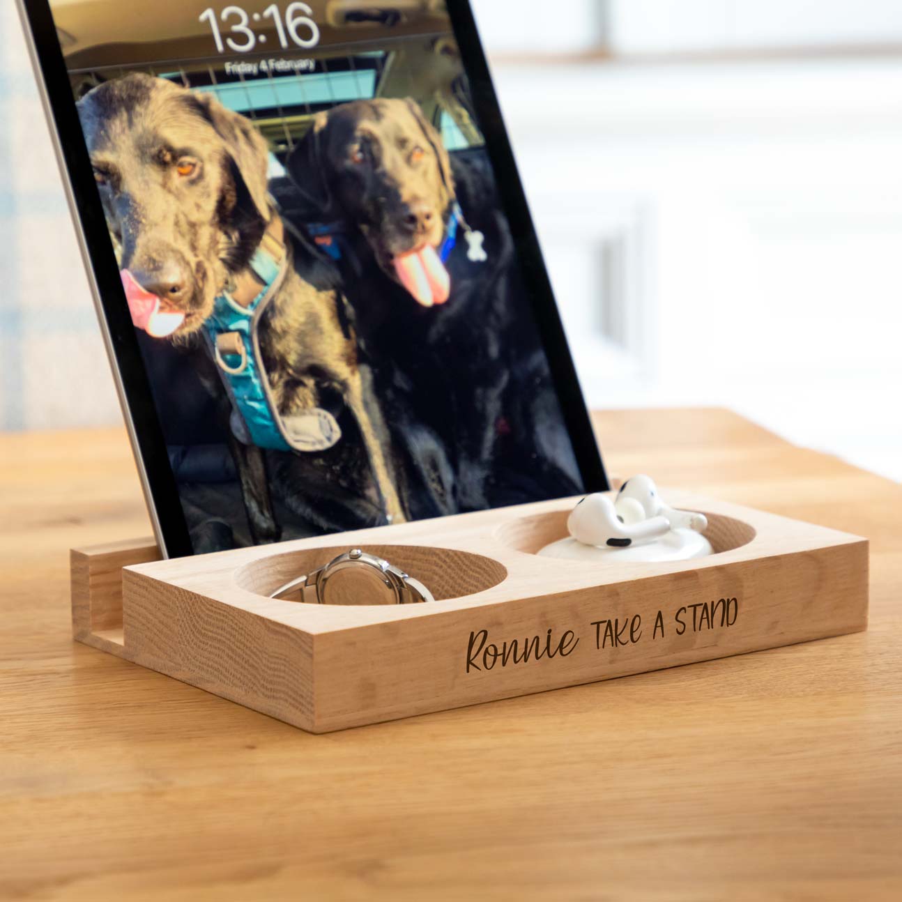 Personalised Tablet Phone Stand Take A Stand