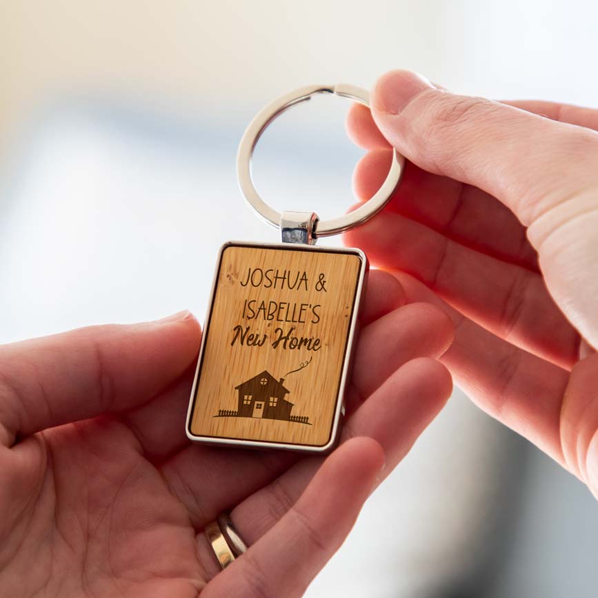 Personalised New Home Keyring