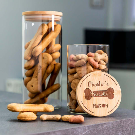 Personalised Dog Treat Jar Paws Off