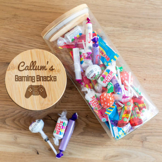 Personalised Gaming Snack Jar For Sweets & Treats