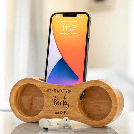 Personalised Phone Amplifier Not A Party Until Walks In