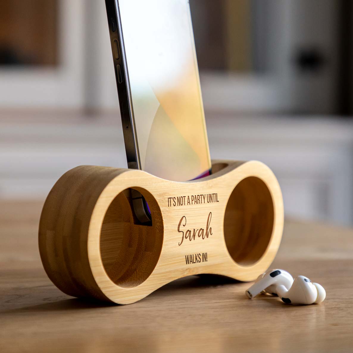 Personalised Phone Amplifier Not A Party Until Walks In