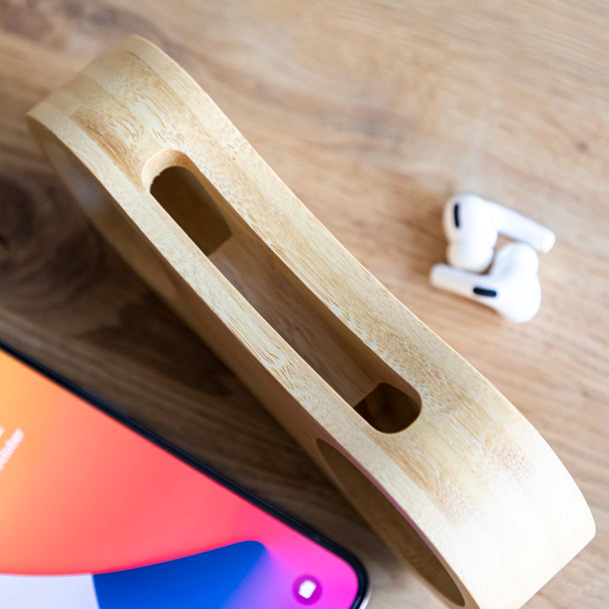 Personalised Phone Amplifier Bamboo Speaker Tunes