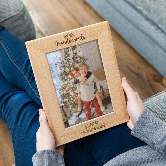 Personalised The Best Grandparents Belong To Photo Frame
