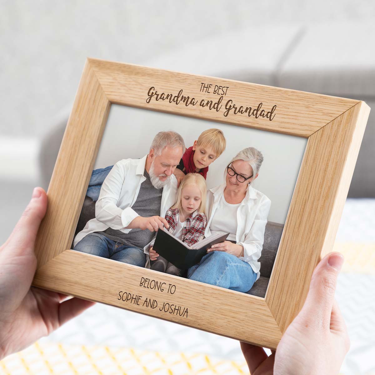 Personalised The Best Grandparents Belong To Photo Frame