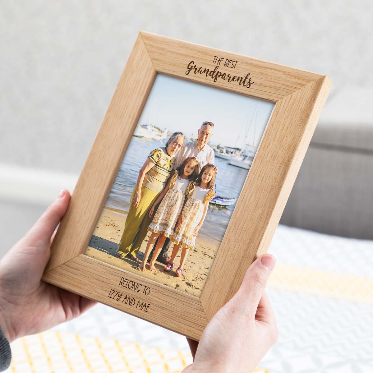 Personalised The Best Grandparents Belong To Photo Frame