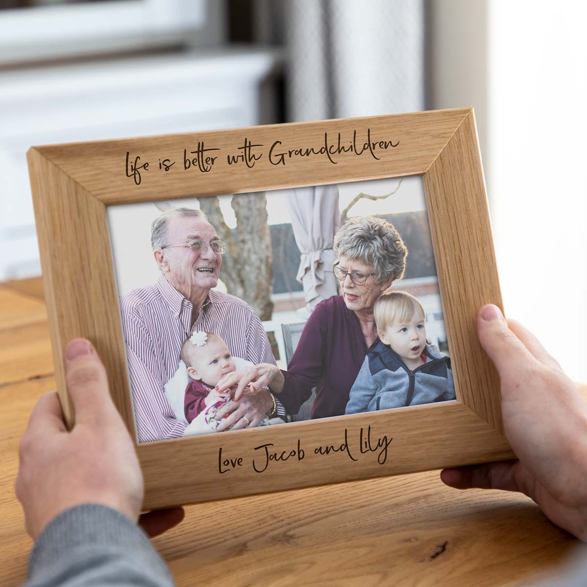 Personalised Life Is Better With Grandchildren Photo Frame