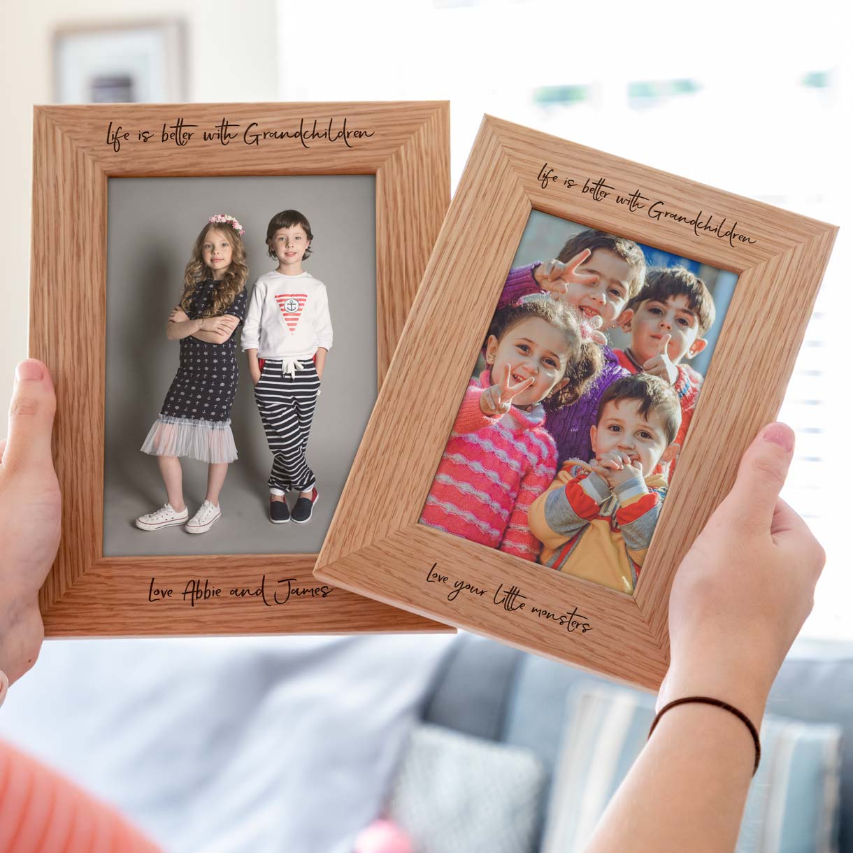 Personalised Life Is Better With Grandchildren Photo Frame