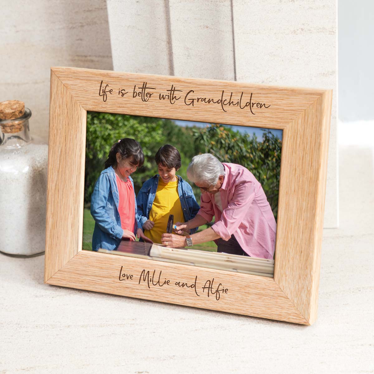 Personalised Life Is Better With Grandchildren Photo Frame