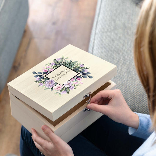 Personalised Wedding Keepsake Box