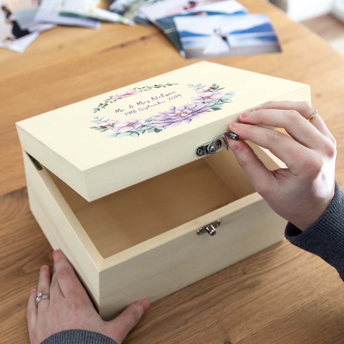 Personalised Wedding Day Keepsake Box Gift