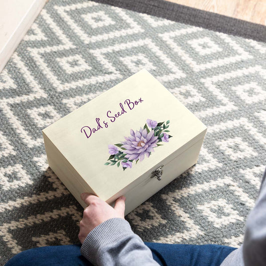 Personalised Floral Seed Box