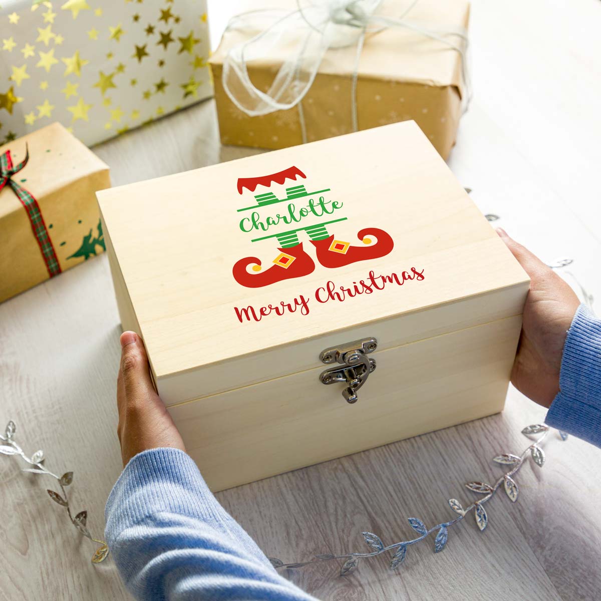 Personalised Elf Christmas Eve Box