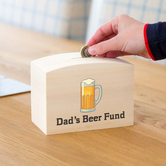 Personalised Beer Fund Money Box