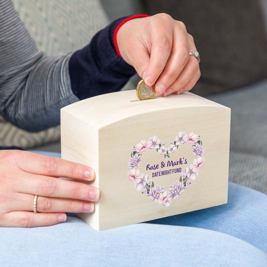 Personalised Date Night Fund Money Box