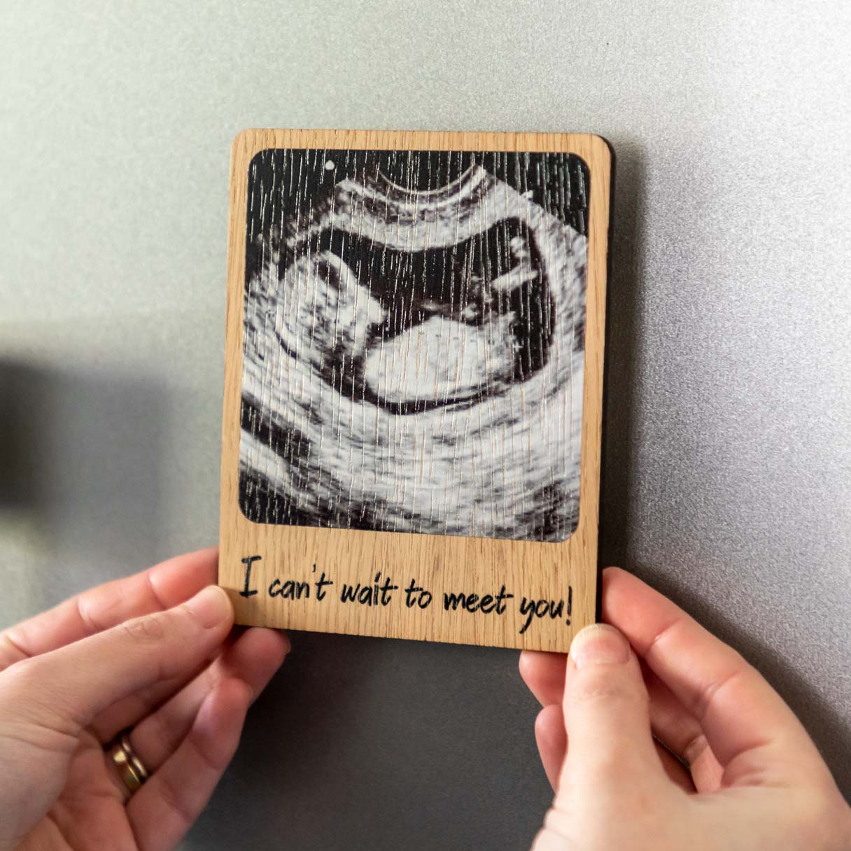 Personalised Pregnancy Announcement Photo Magnet