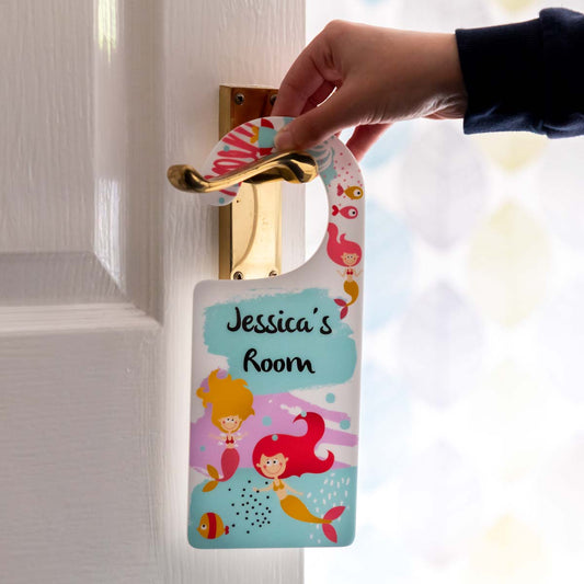 Personalised Mermaid Door Hanger Sign