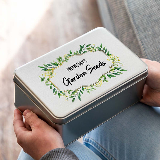 Personalised Garden Seeds Tin