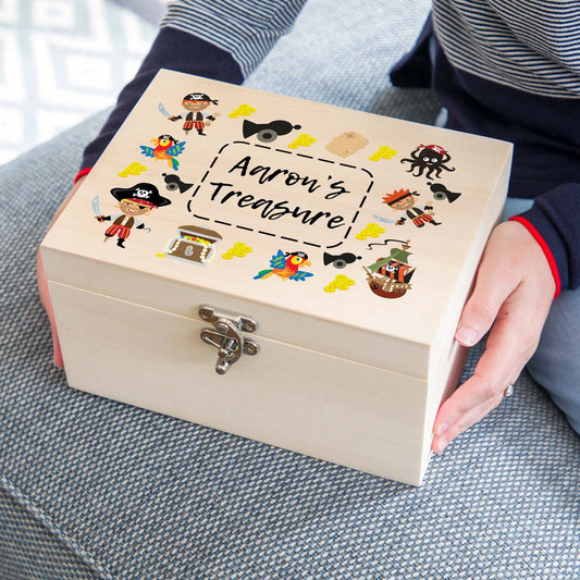 Personalised Pirate Keepsake Box