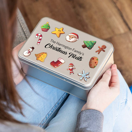 Personalised Christmas Treats Tin