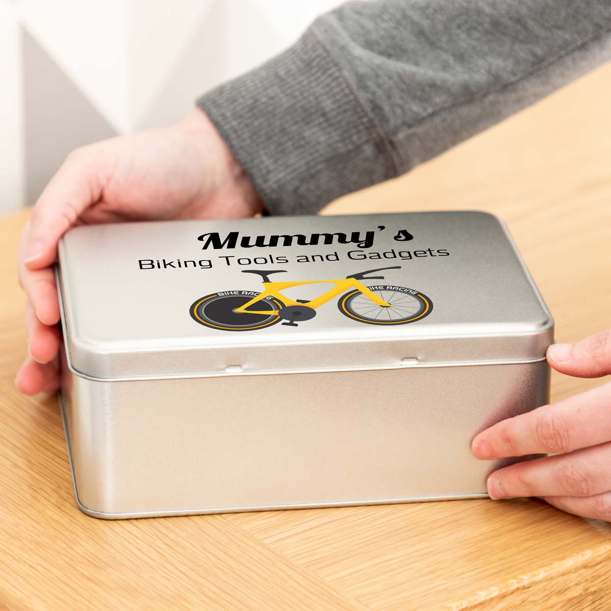 Personalised Cycling Tin Gift