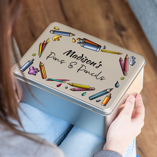 Personalised Stationery Tin Gift