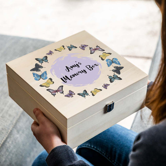 Personalised Butterfly Keepsake Box