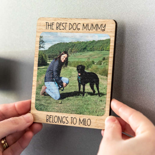 Personalised Best Pet Mum Dad Photo Magnet