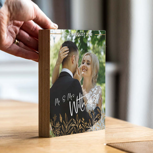 Personalised Wedding Photo Block
