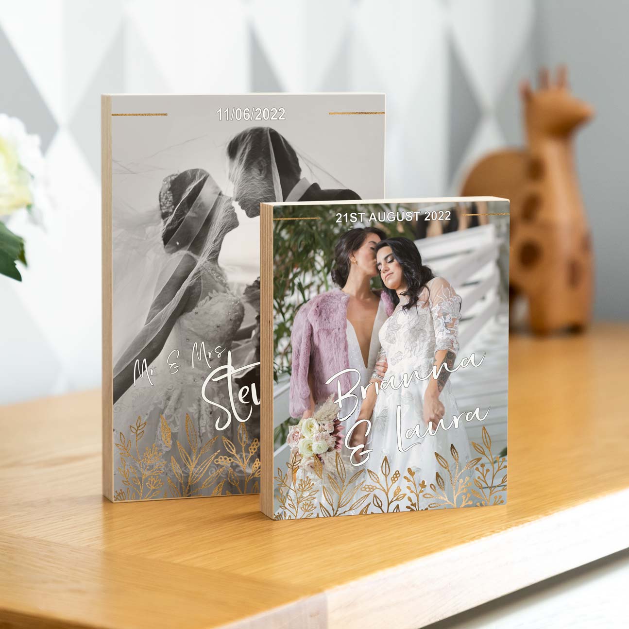 Personalised Wedding Photo Block