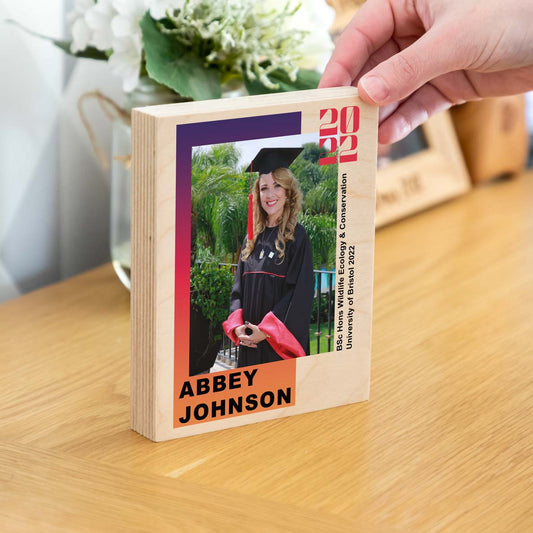 Personalised Graduation Photo Block