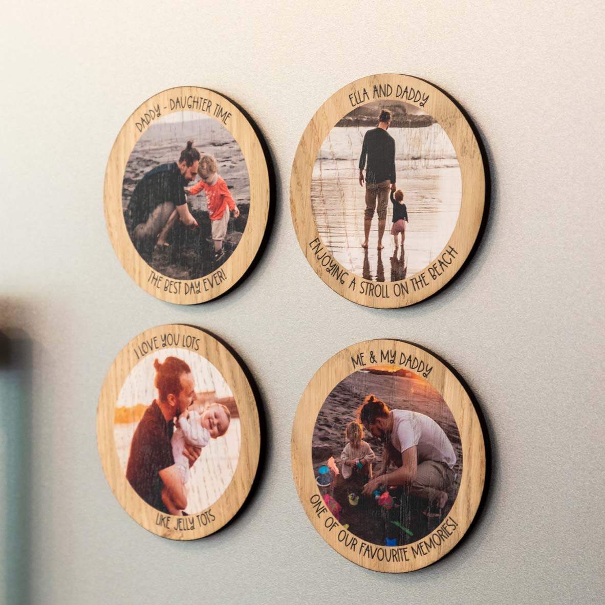 Personalised Circle Photo Magnet