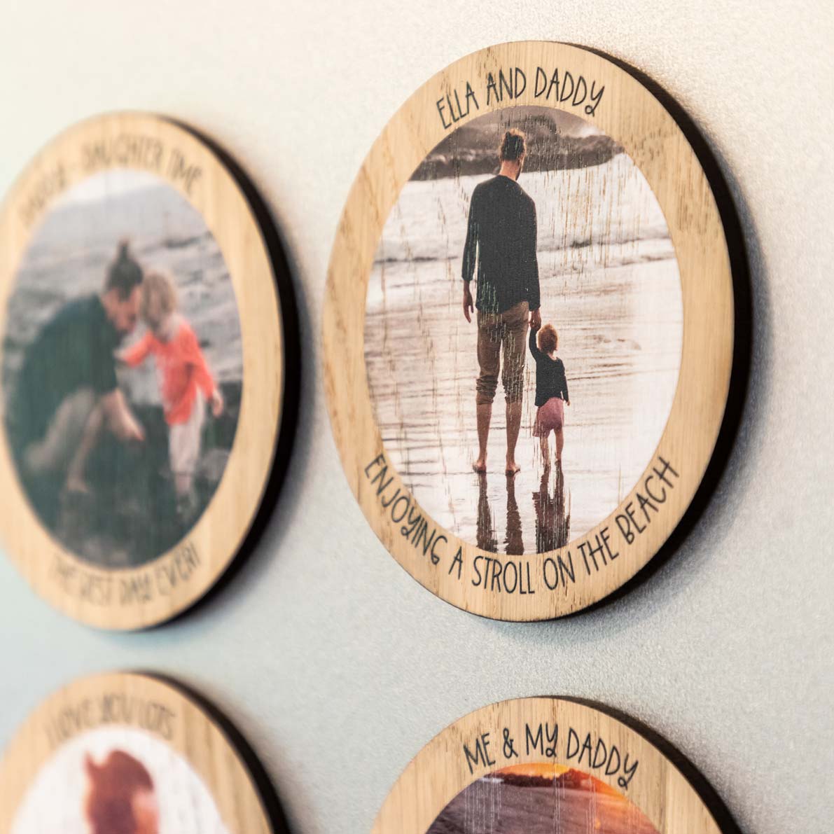 Personalised Circle Photo Magnet