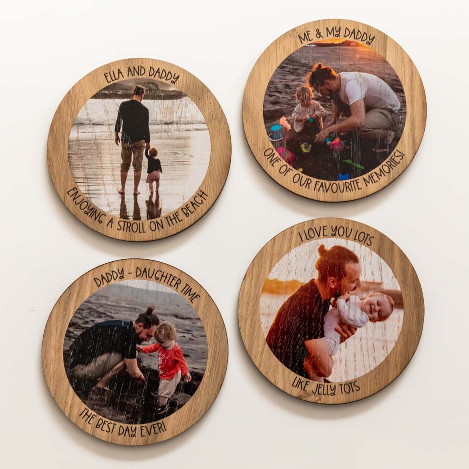 Personalised Circle Photo Magnet