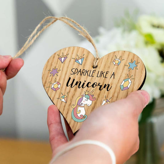 Sparkle Like A Unicorn Heart Sign