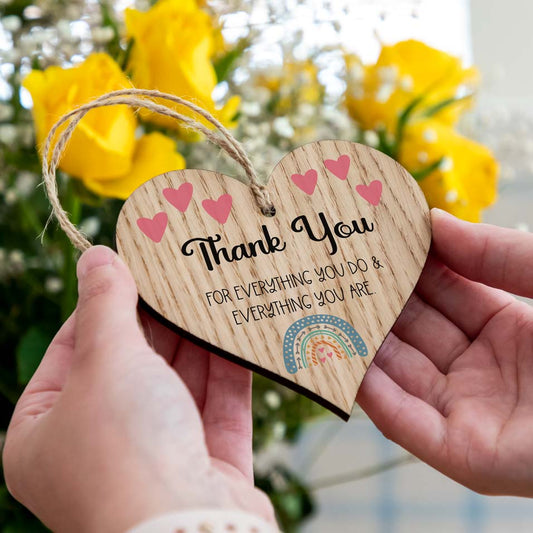 Thank You Hanging Heart Decoration