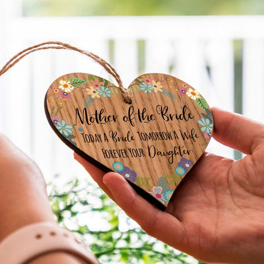 Mother of The Bride Gift Heart Sign