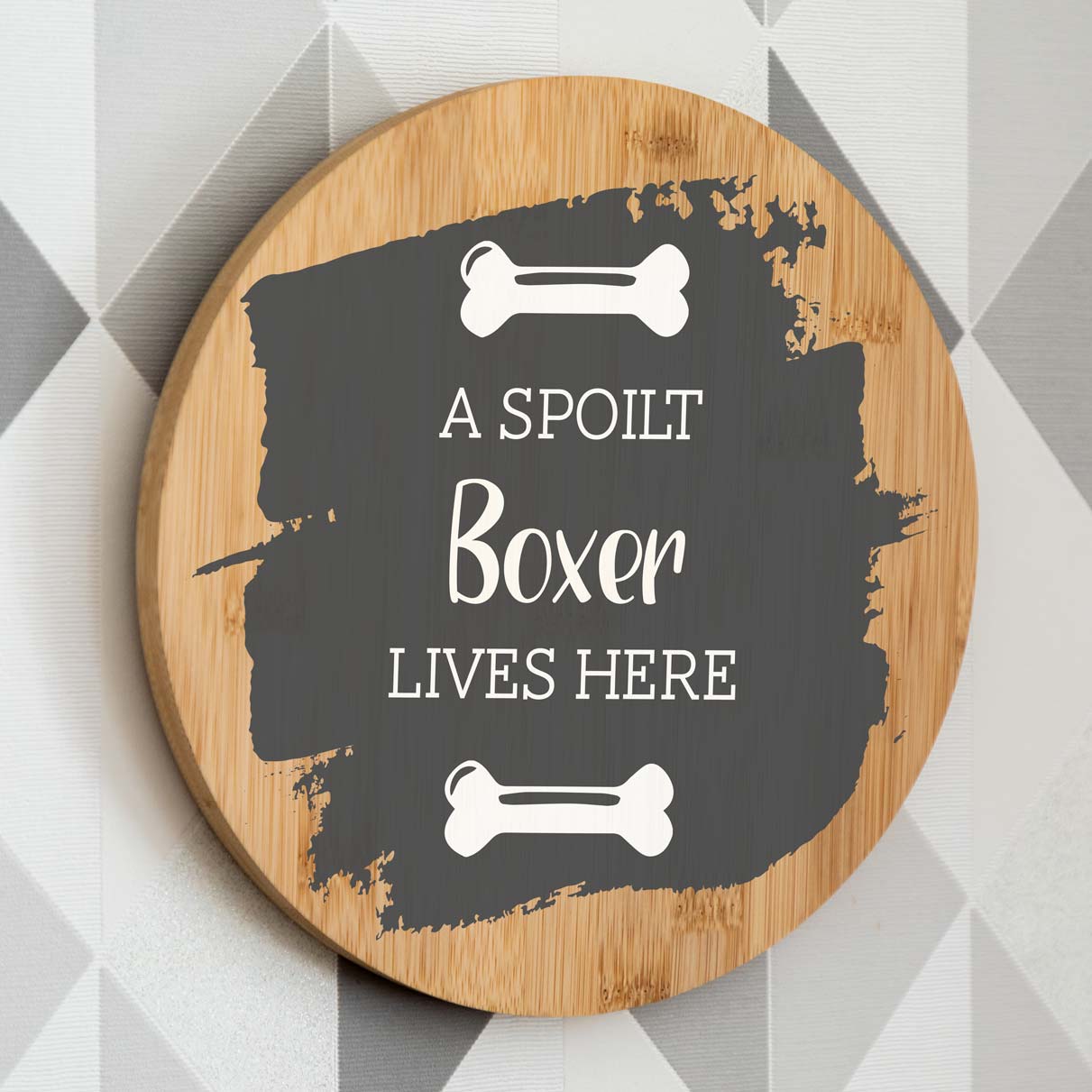 Personalised A Spoilt Pet Lives Here Sign