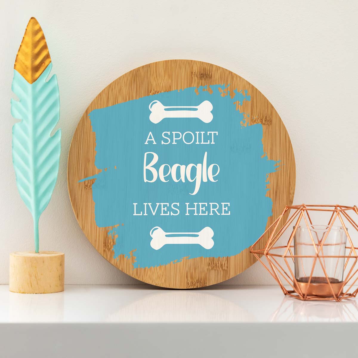 Personalised A Spoilt Pet Lives Here Sign