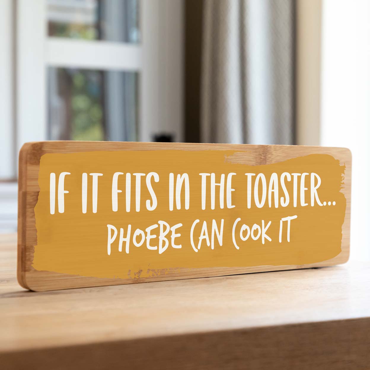 Personalised If It Fits In The Toaster Sign