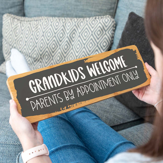 Grandchildren Welcome Sign Gift For Grandparents