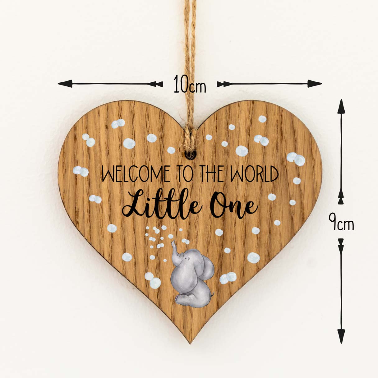 Welcome To The World Little One Heart Sign