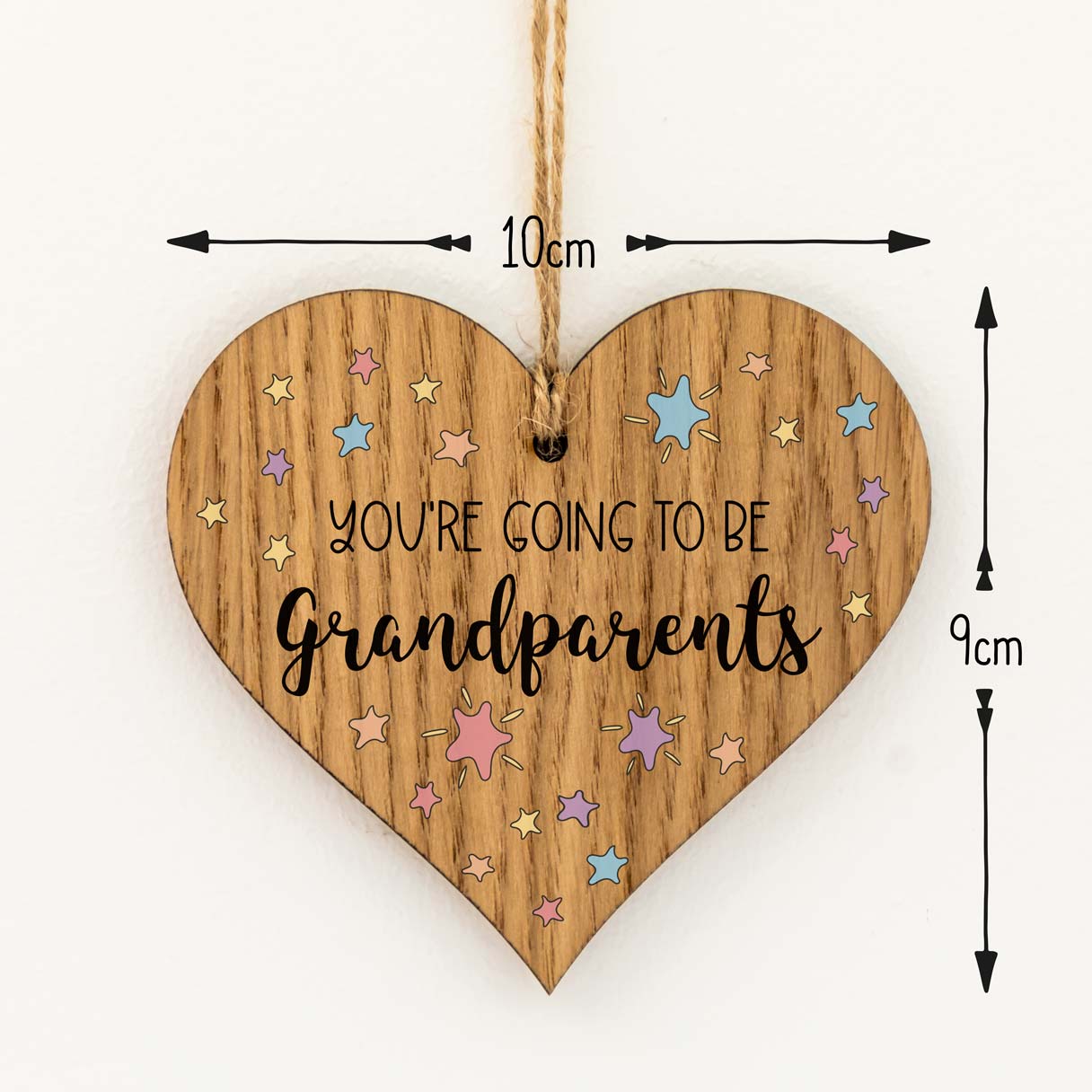 You're Going To Be Grandparents Wood Heart Sign