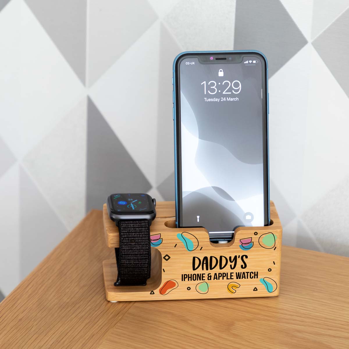 Personalised Apple Charging Station Modern