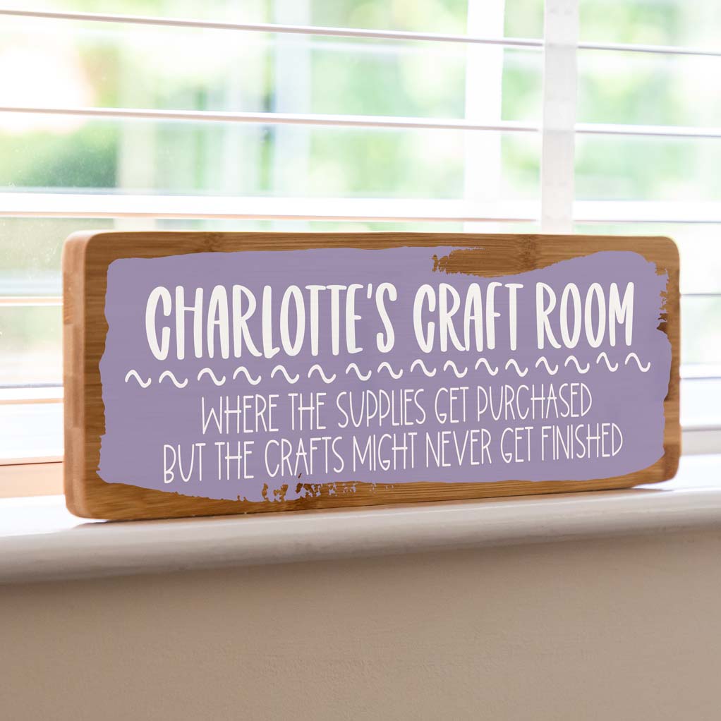 Personalised Craft Room Sign – Little Bear Studios