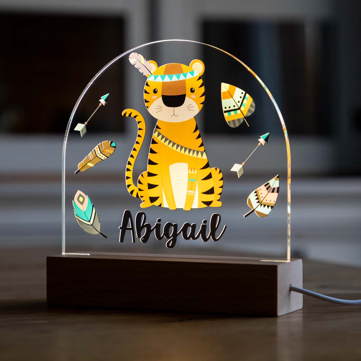 Personalised Tiger Night Light