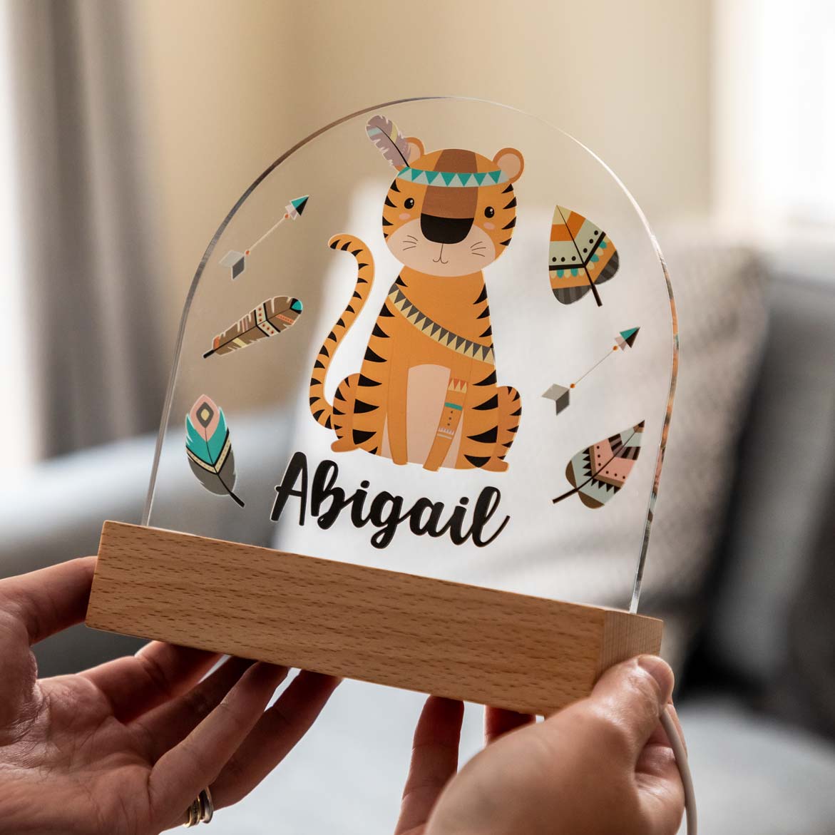 Personalised Tiger Night Light