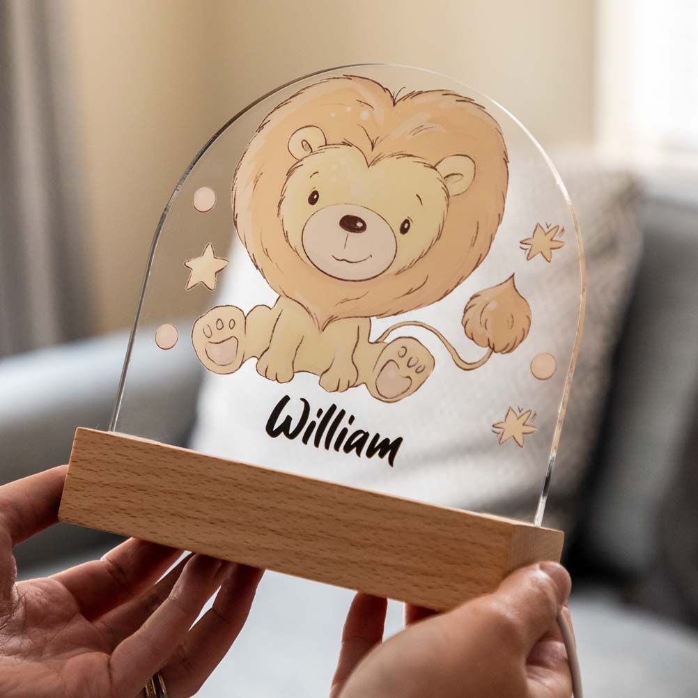 Personalised Lion Night Light