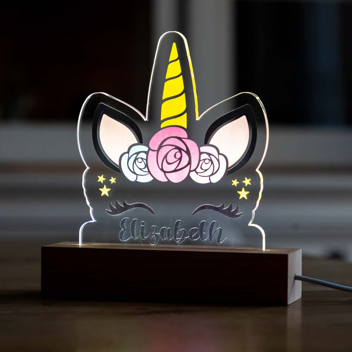 Personalised Unicorn Night Light